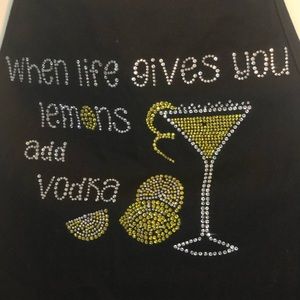 3 for $20 ships free! Bedazzled Lemons Vodka Apron